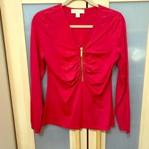 Michael Kors zipper blouse